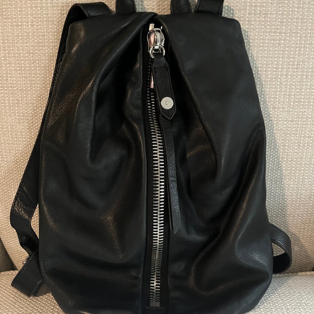 Aimee Kestenberg Tamitha Black Leather Backpack /Handbag/Purse
